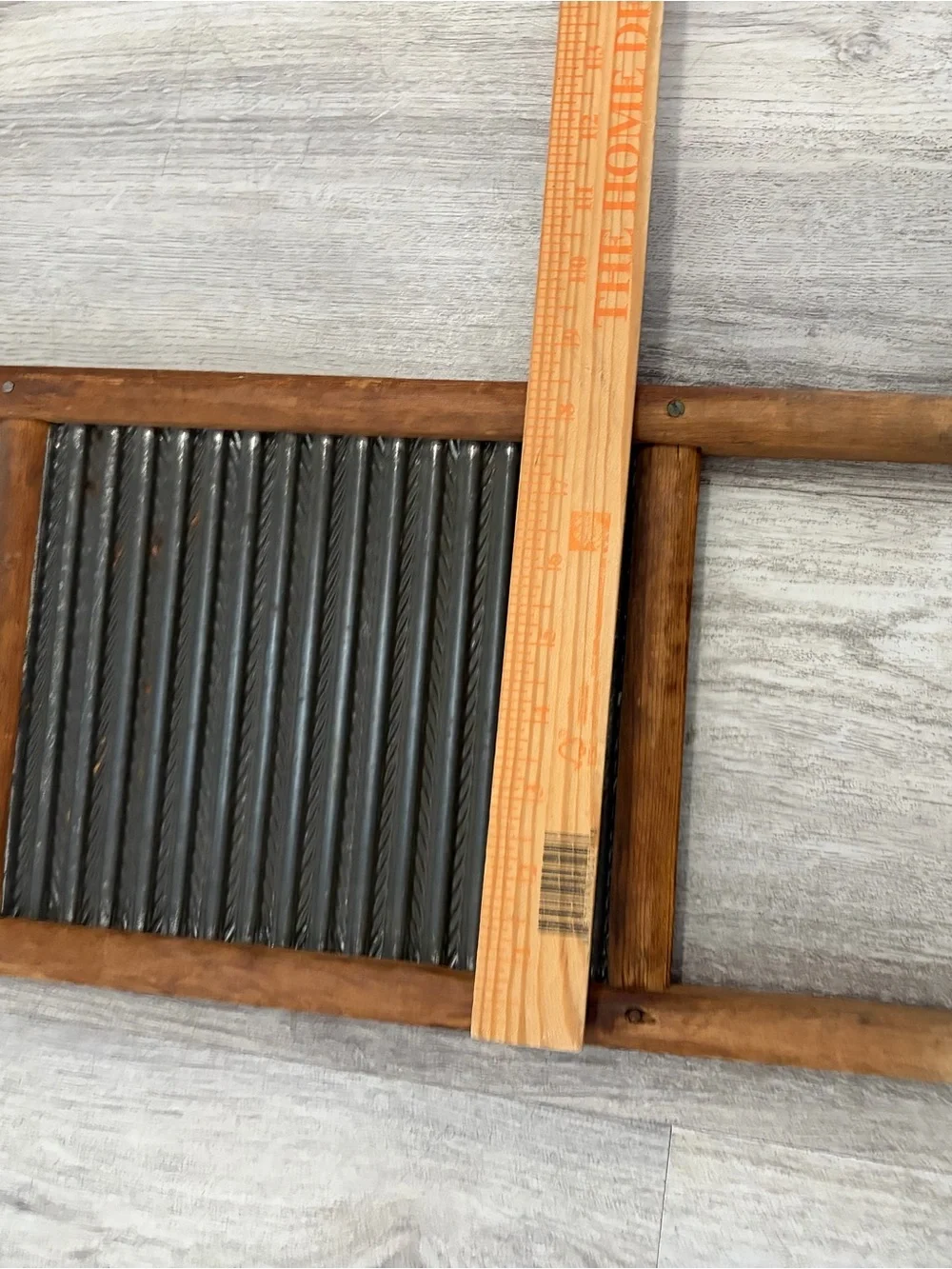 Vintage DUBL HANDI Washboard Co bathroom decor rustic cottage 18